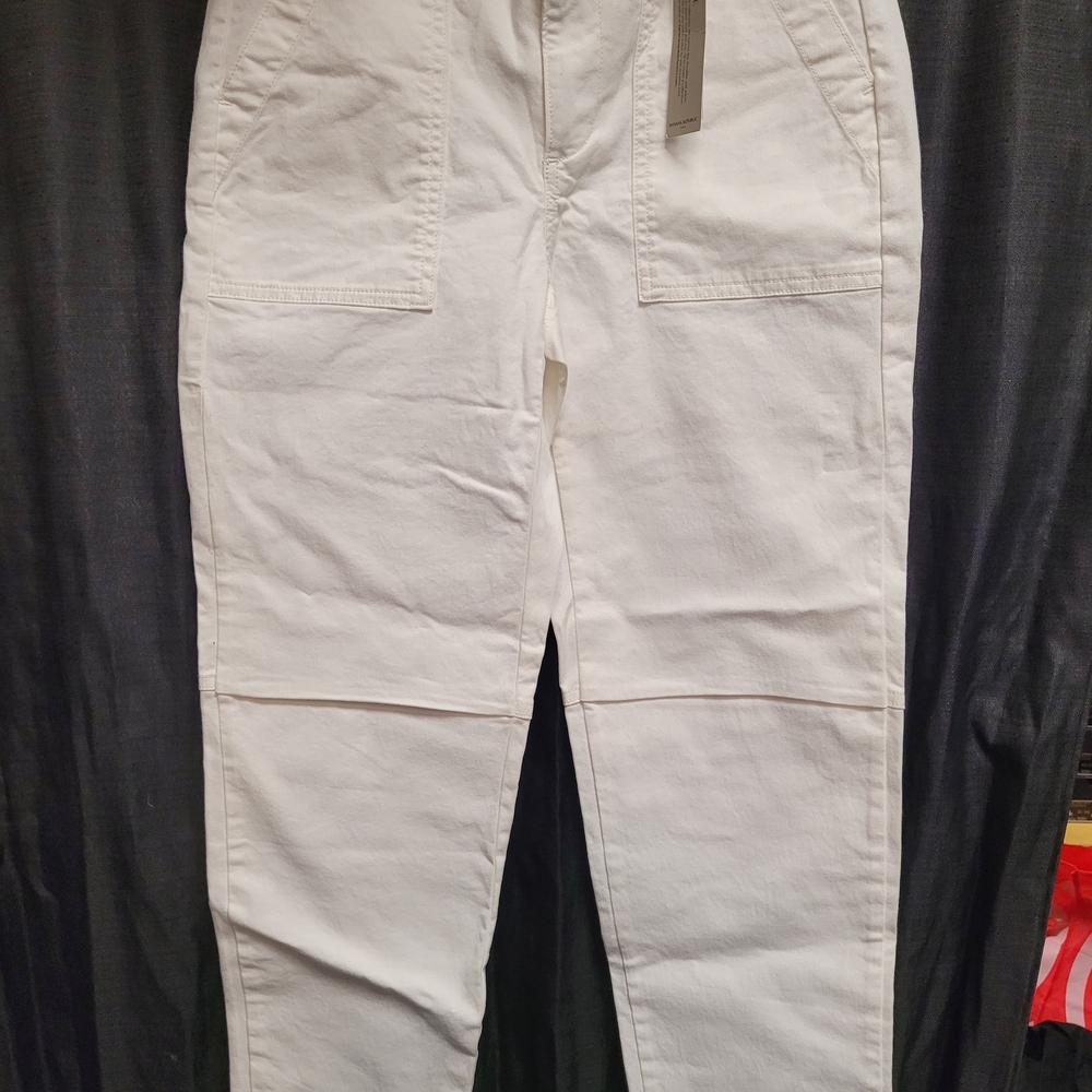 Banana Republic Women's Cream Straight Leg Jeans